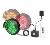 Feu de Circulation, Tricolore Lampe Voyant D'avertissement, LED Feu Tricolore Télécommandé, Voyants LED Industriels IP67 Étanche pour Extérieur, Girophare Led Vehicule avec Prise(125mm/4.9in)