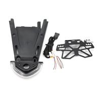 Feu de Frein Moto Support De Clignotant LED pour Plaque D'immatriculation Moto Feu Arrière Frein pour Scrambler