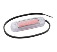 Feu de gabarit arrière rouge Fristom 90046 transparent extrêmités de câble ouvertes 12 V, 24 V