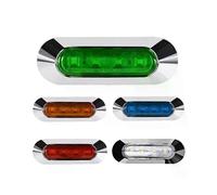 Feu de gabarit latéral étanche à 4 LED pour voiture, camion, remorque, camion, 12 V-24 V, lumière rouge/blanc/jaune/bleu/vert