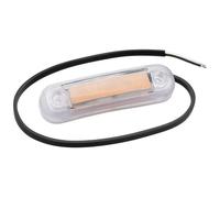 Feu de gabarit latéral orange Fristom 90047 transparent extrêmités de câble ouvertes 12 V, 24 V