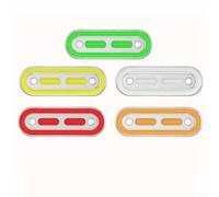 Feu de Gabarit LED 24V pour camion Étanche COB Feu de Gabarit | Étanche IP67, lumière COB vive, installation pour camion bus, tension 24V stable, durée de vie longue(Red)