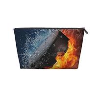Feu de Hockey sur Glace, Trousse de Toilette Trousse de Maquillage Sac à cosmétiques Trousse de Toilette de Voyage Portable