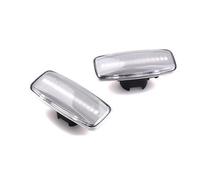 Feu De Marquage Latéral Compatible Avec Nissan Pour Murano 2006 2007 2008 2009 2010 2011 Feu De Position Latéral Pour Dynamique Clignotant Lampe De Répétition Lampe Clignotante Séquentielle(Silver)