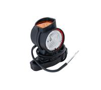 FRISTOM Feu de gabarit LED FT-140A droit sur bras en caoutchouc 12-24V positions avant arrière et latérale blanc rouge orange lampe dencombrement pour remorque camion auto