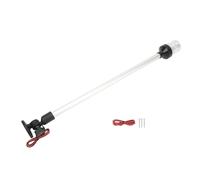 Feu de Navigation en Tête de Mât, Feu d'ancre de Bateau Rotatif à 360° 24 Pouces pour la Marine (Noir)