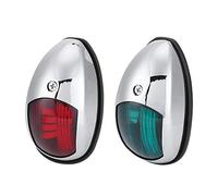 Feu de Navigation, Feu de Navigation Marin à LED 12V étanche, Tribord Vert, Lampe de Port Rouge, Montage Latéral pour Bateau de 20 M Maximum