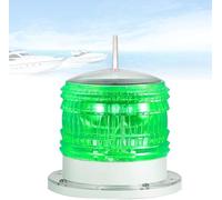 Feu De Navigation Solaire, Voyant D'avertissement De Signal Marin, Feu De Balisage étanche Ip65 pour Navigation, Grue à Tour, Avertissement Routier., Green