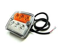 Feu de position clignotant LED E9 12 V 24 V pour remorques, camions, voitures, camping-cars, caravanes, tracteurs, pelleteuses, etc.