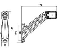 Feu de position droite 2XS 011 744-061 HELLA