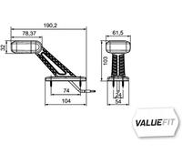 HELLA 2XS 357 006-021 Feu d'encombrement