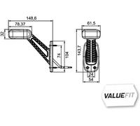 Feu de position droite 2XS 357 007-021 HELLA