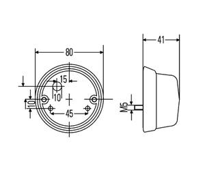 Feu de position HELLA 2PF 001 259-631