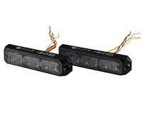 HELLA 2Xd 014 560-001 Led-Feu À Éclats - Bst - 12/24V - Bleu - Montage En Saillie/Raccord Fileté - Câble: 150/200Mm - Kit