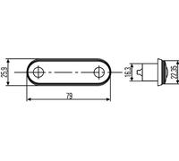 Feu de position Montage à l'arrière limpide 2XA 959 790-411 HELLA