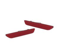 Feu de Position Pour Ford Pour Mustang 2010-2014 Pare-chocs Avant Et Arrière Marqueur Latéral Coques Lentille Rouge Ambre Fumé Sans Ampoule Feux de Position(2pcs red rear)