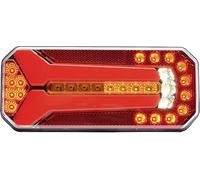 Feu de recul pour remorque arrière, gauche, droite multicolore WAS 1114 DD L/P verre transparent extrêmités de câble ouvertes 12