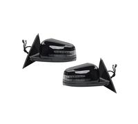 Feu De Rétroviseur Voiture Pour Mercedes Pour Benz W204 C63 C200 C180 2011 2006-2013 2012 Ensemble Rétroviseur Latéral Automatique Voiture Clignotant Électrique Pliable Rétroviseur extérieur kit(Left