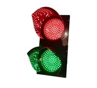 Feu de signalisation à LED, feu Stop à LED, Signal Rouge/Vert 200 mm, étanche, Commande de câblage 12 V pour carrefours et carrefours en T, feu de signalisation pour Quai Industriel (12 V)