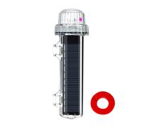 Feu de signalisation - Balise de navigation LED à énergie solaire, lampe à détection automatique | Conception de sécurité étanche, utilisation pour la pêche de nuit, visibilité du bateau, éclair