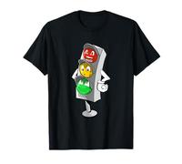 Feu de signalisation drôle Feu de circulation de dessin T-Shirt