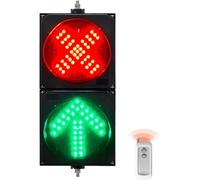 Feu De Signalisation, Feu Stop LED, Étanche IP53, Adapté Aux Intersections, Flèche Rouge/Verte, Boîtier PC Extérieur, for Garage, Péage, Parking(24V)