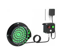 Feu de signalisation industriel, arrêt et marche, feu de circulation à LED rouge/vert for quai de chargement, commande par bouton-poussoir, prêt à l'emploi, for intersections, usines(100mm/4in)