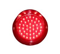 Feu de signalisation LED 12 V - Lampe témoin Rouge de 100 mm pour l'éducation des Enfants, Les Chantiers, Les Grands espaces et Les entrepôts - Lampe cylindrique compacte Tricolore