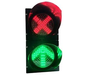 Feu de signalisation LED, feu de signalisation LED 200 mm/8 Pouces - Croix Rouge, flèche Verte, feu Stop et Marche, feu de Quai de Chargement Industriel étanche pour Routes et gares de péage