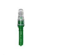 Feu de signalisation LED marin étanche pour bateau - Feux de position pour la pêche de nuit - Pour bouées, filets et kayaks - Kit de sécurité d'urgence à piles (vert, 1 pièce)