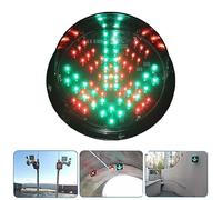 Feu de Signalisation LED Rouge/Vert, 2 en 1 Croix Rouge Flèche Verte Indicateur de Trafic, Lumière LED Stop and Go, Étanche IP65, pour Station de Péage, Lavage de Voiture, Voie de Stationnement ( Colo