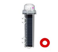 Feu de signalisation marin - Feu clignotant de sécurité solaire | Contrôle intelligent étanche | Lumière de détection clignotante pour quai et construction | Fonction marine durable | Utilisations