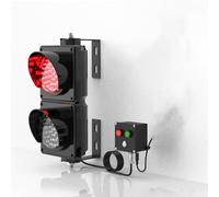 Feu De Signalisation Mural à LED - 2 Feux Tricolores Rouge/Vert avec Interrupteur De Commande pour Quais De Chargement, Carrefours, Usines, écoles Et Péages - Usage Intérieur/extérieur