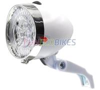 Feu de vélo avant blanc nacré 3 LEDS - BIKE ORIGINAL - Pour voir - Piles incluses