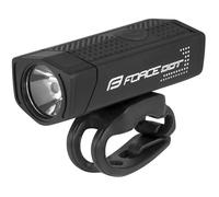 Feu De Vélo Avant - Force - Dot 300 Lm - Rechargeable Usb - Fixation Ceinture - Noir