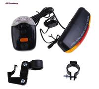 Feu De Vélo De Sécurité Dans L'obscurité, Clignotant De Vélo, Feu De Stop Directionnel, Son Du Klaxon, Ensemble De Montage Fixe