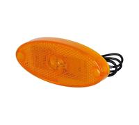 Feu d'encombrement LED de position latérale ovale orange 12V pour camping-car