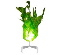 Feu d'halloween - Boule de feu Lumineuse Flottante réaliste 3D, Accessoire de Flamme Verte Artificielle pour Jouer à Un Cosplay à la Maison