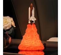 Feu Dragon Glace Dragon Lampe 3D imprimée Lampe de fusée LED Lune éclairer Signe pour chambre Salon Bar Party avec USB rechargeable