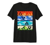 Feu Eau Air Terre Quatre Éléments Grecs 4 Nature T-Shirt Haut de Gamme