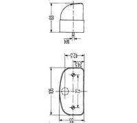 Feu éclaireur de plaque HELLA 2KA 001 386-287