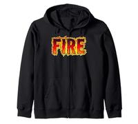 Feu en Flammes Sweat à Capuche