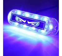 Feu Gabarit LED 12V/24V pour clignotant pour démon pour yeux(Blue) | Mode pour clignotant et fixe, design pour démon pour yeux, haute visibilité nuit, tension 12V/24V, sécurité routière
