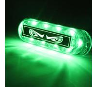 Feu Gabarit LED 12V/24V pour clignotant pour démon pour yeux(Green) | Mode pour clignotant et fixe, design pour démon pour yeux, haute visibilité nuit, tension 12V/24V, sécurité routière