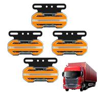 Feu latéral de camion, feux latéraux d'avertissement pour camion - Feux de position latéraux 24 V avec support - Feux de signalisation, feu de , voyant d'avertissement, voyant lumineux 4 pièces