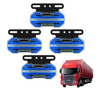 Feu latéral de camion, feux latéraux d'avertissement pour camion, Feux de position latéraux de remorque LED 24 V avec support, Voyants lumineux 4 pièces, feu de , voyant d'avertissement, feux de