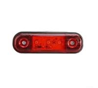 Feu latéral étanche grand angle 12 V 24 V 3 LED pour camion, camionnette, camping-car, remorque, voiture, visibilité améliorée, rouge, orange, blanc (rouge)