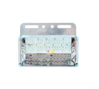 Feu Latéral LED 24V Étanche pour Camion | LED haute densité, étanche IP5K9K, usage sous la pluie, sécurité nocturne améliorée, tension 24V(white)