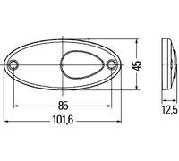 1x Feu latéral HELLA 2PS 964 295-061 convient pour PREVOST HOBBYCAR HYMER