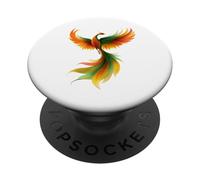 Feu Phénix Oiseau Phénix Spirituel Renaître PopSockets PopGrip Adhésif